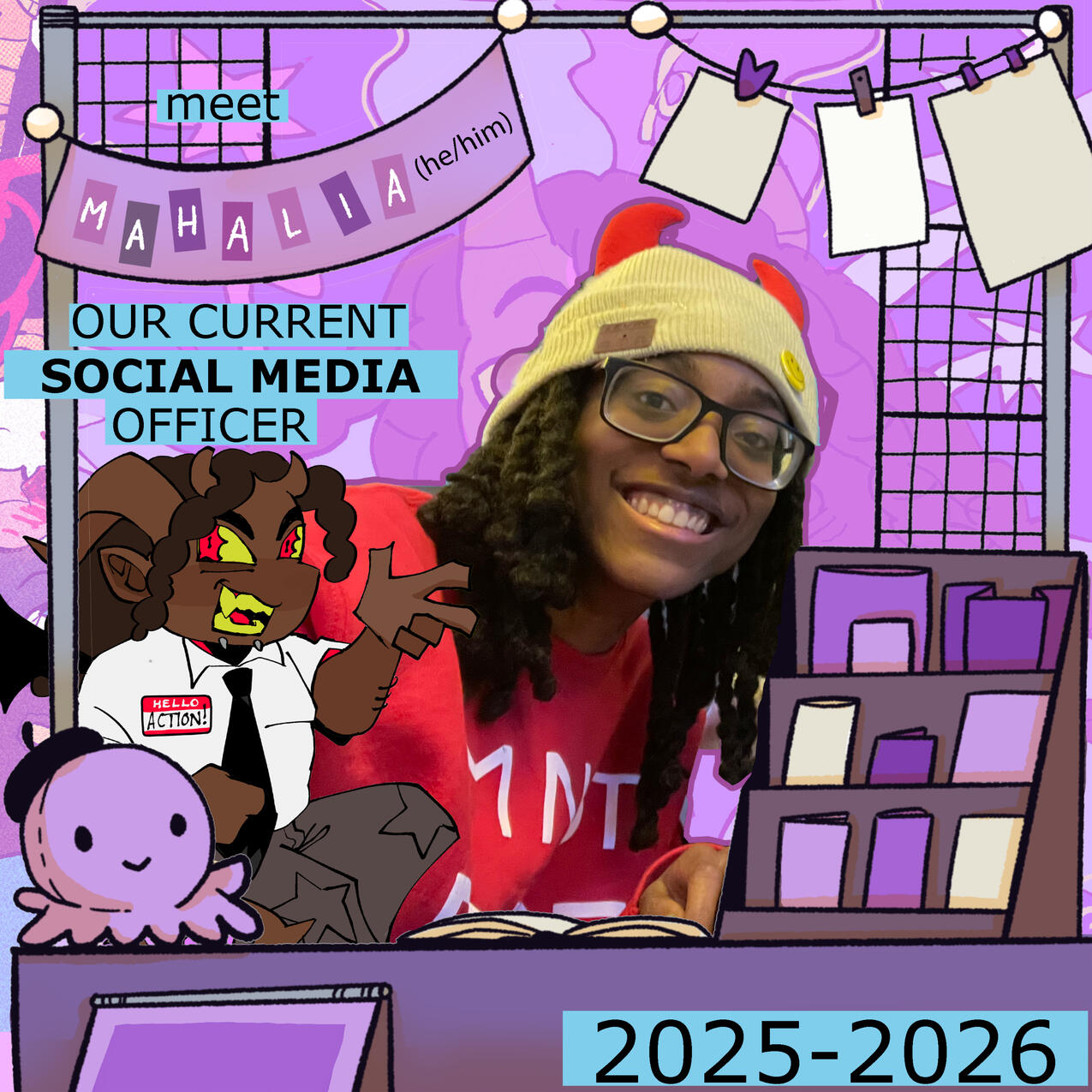 Mahalia Savage; he/him Social Media, Comics '27